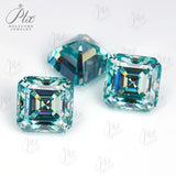 Aqua Blue VVS1 Moissanite Multiple Cutting Shapes Loose Moissanites Gemstones with GRA Brilliant Cut Fancy Cut Beads For Jewelry