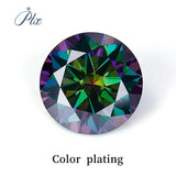 Multi Color Loose Moissanite Stones 0.1CT-3.0CT D Color Brilliant round Cut Gemstones with GRA Certificate for Jewelry Making