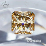Moissanite Stone Multiple Shapes Champagne Brilliant Cut Loose Gems Jewelry Making Charm S925 Jewel Gift Beads Pass Diamond Test