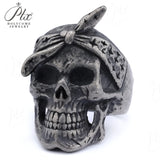 Men’s Punk Skull Rings Stainless Steel Multi-Style Hip-Hop Biker Fashion Jewelry Personality Rock Ring Party Charm Gift