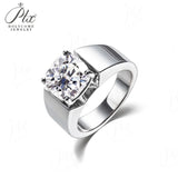 10mm Moissanite Ring 925 Sterling Silver Cushion Cut D Color GRA Certified Hypoallergenic Fine Jewelry Factory Direct Ideal Gift For Men