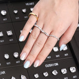 Diamo Jewelry Ring Gem Comparison Kit 0.5-6CT Carat Sample Tools 10 Cuts AAAAA CZ Premium Pick for Professional Jewelry Designers