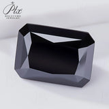 Luxury Black Moissanite Stones Multiple Shapes Including Round Oval & Heart Perfect for Rings Necklaces & Earrings