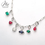 Moissanite Lab Created Gemstone Pendant 925 Sterling Silver 48 Designs Mix & Match Freely Fade-resistant Versatile Daily Wear Jewelry