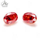 Moissanite Plating Oval Cut Multicolor VVS1 Sparkling Gemstones for Rings Necklace Earrings DIY Fine Jewelry Crafting & Gift