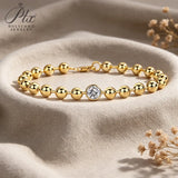 1ct Moissanite Bracelet D Color VVS1 GRA Certified 925 Sterling Silver Hypoallergenic Daily Wear Fine Jewelry for Ladies
