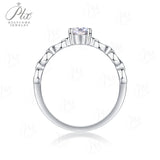 Moissanite Ring 1ct Oval Cut D Color VVS1 Clarity A stylish women's ring perfect for weddings gift for anniversaries&New Year