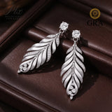 5mm Moissanite Earrings GRA Certified 925 Sterling Silver Round Cut VVS1 D Color Hypoallergenic Ideal Gift Women Fine Jewelry