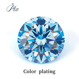 Multi Color Loose Moissanite Stones 0.1CT-3.0CT D Color Brilliant round Cut Gemstones with GRA Certificate for Jewelry Making