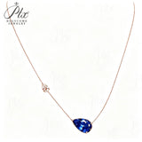 5ct Moissanite Necklace GRA Certificate Lab Grown Ruby Sapphire Pendant 925 Silver Women Fine Jewelry Hypoallergenic Factory Direct