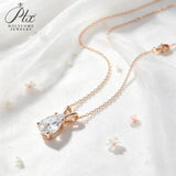 2-5CT Moissanite Necklace Pear Cut 925 Sterling Silver D Color VVS1 GRA Factory Direct Hypoallergenic Daily Wear Jewelry