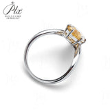 5ct Moissanite Ring Marquise Cut GRA Certificate Champagne Color VVS1 925 Sterling Silver Non‑Fade Versatile Daily Anniversary Party Ring for Her