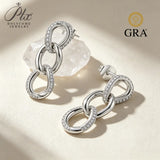1.2mm Moissanite Earrings Round Cut D Color VVS1 925 Sterling Silver GRA Certified Factory Direct Sale Ideal Gift For Women