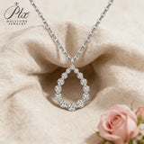 4.6CT Moissanite Hollow Water Drop Pendant Round Shape S925 D Color High-End Jewelry for Women Perfect for Anniversary Gifts