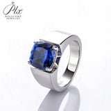 10mm Moissanite Ring 925 Sterling Silver Cushion Cut D Color GRA Certified Hypoallergenic Fine Jewelry Factory Direct Ideal Gift For Men