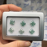 Moissanite Stone Moissanite Stone 0.35ct-5ct Colorful VVS1 Princess Shape Excellent Beads For Women's Jewelery Diamond Ring