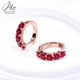 Moissanite Earrings & Lab Grown Gemstone 925 Sterling Silver VVS1 Round Brilliant Cut Fine Jewelry Gift for Women Anniversary