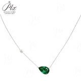 5ct Moissanite Necklace GRA Certificate Lab Grown Ruby Sapphire Pendant 925 Silver Women Fine Jewelry Hypoallergenic Factory Direct