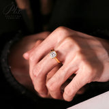 Moissanite Ring Cushion Cut 7mm D Color 925 Silver Engagement Ring A Treasure That Highlights a Woman's Elegant Temperament