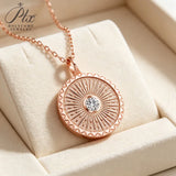 0.3ct Moissanite Necklace Round Cut GRA Certified 925 Sterling Silver Hypoallergenic Tarnish‑Resistant Women Daily Wear Jewelry