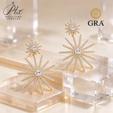 Moissanite Drop Dangle Earrings 925 Sterling Silver GRA Certified Round Cut D Color VVS1 Fine Jewelry Factory Direct & Versatile Hypoallergenic