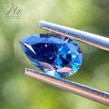 Moissanite Sapphire Blue Brilliant Oval Cut Lab Grow Diamond Gemstone Charms Advanced With GRA Report Jewelry Making Material