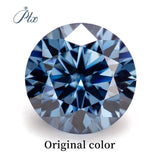 Multi Color Loose Moissanite Stones 0.1CT-3.0CT D Color Brilliant round Cut Gemstones with GRA Certificate for Jewelry Making
