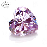 Moissanite Plating Sakura Pink VVS1 Gemstones Oval/Heart/Radiant/Emerald Cut for Rings Necklaces Earrings DIY Jewelry Making