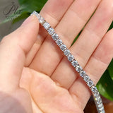 Moissanite Tennis Bracelet 925 Sterling Silver Round Cut 2mm-6.5mm D Color VVS1 Factory Direct Fine Jewelry for Unisex Casual Wear 6-8.5inch