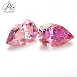 Moissanite Plating Sakura Pink VVS1 Oval/Pear/Heart/Asscher/Emerald Cut for Engagement Rings Jewelry Making DIY Craft Accessories