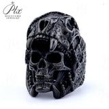 Men’s Punk Skull Rings Stainless Steel Multi-Style Hip-Hop Biker Fashion Jewelry Personality Rock Ring Party Charm Gift