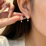 Moissanite Earrings Marquise Cut 2ct D Color VVS1 925 Sterling Silver GRA Factory Direct Hypoallergenic Daily Commute Jewelry
