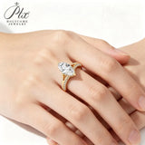 Moissanit Ring GRA Certified 925 Silver D Color Stone Exquisite Marquise Design Fine Jewelry Hypoallergenic Daily Versatile Wear