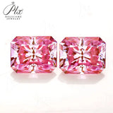 Moissanite Plating Sakura Pink VVS1 Oval/Pear/Heart/Asscher/Emerald Cut for Engagement Rings Jewelry Making DIY Craft Accessories