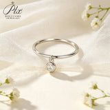 Moissanite Ring Round Cut GRA VVS1 Clarity 925 Sterling Silver Daily Match Office Wear Women Fashion Ring
