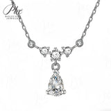 Moissanite Pear Pendant Custom Made 1CT D Color VVS1 GRA Approved 925 Silver Sparkling Jewelry For Valentine’s Day Gifts