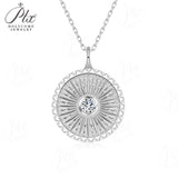 0.3ct Moissanite Necklace Round Cut GRA Certified 925 Sterling Silver Hypoallergenic Tarnish‑Resistant Women Daily Wear Jewelry