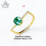 Ring Set Moissanite Lab Sapphire Combination Rings 925 Silver VVS1 Irregular Rings for Women Hypoallergenic Perfect Gift
