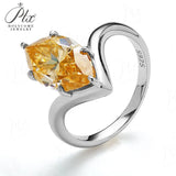 5ct Moissanite Ring Marquise Cut GRA Certificate Champagne Color VVS1 925 Sterling Silver Non‑Fade Versatile Daily Anniversary Party Ring for Her