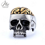 Men’s Punk Skull Rings Stainless Steel Multi-Style Hip-Hop Biker Fashion Jewelry Personality Rock Ring Party Charm Gift