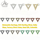 Moissanite Earrings 925 Sterling Silver Round Cut Hypoallergenic Mother's Day Gift Fine Jewelry For Women Perfect for Daily Wear Lightweight & Comfortable