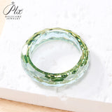 All Moissanite/Lab Grown Ruby Plain Band Ring Multiple Colors D White/Green/Champagne/Red Unisex Anniversary Birthday Present