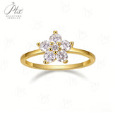 Moissanite Ring D Color VVS1 Clarity Round-Cut with Star Design Elegant Fashionable Style for Women for Daily Wear Jewelry