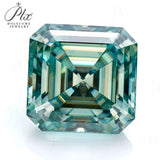 Green Moissanite VVS1 8 Hearts & 8 Arrows Round/Oval/Heart Shapes High Brilliance Loose Stones for Custom Fine Jewelry Designs