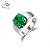 10mm Moissanite Ring 925 Sterling Silver Cushion Cut D Color GRA Certified Hypoallergenic Fine Jewelry Factory Direct Ideal Gift For Men