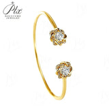 Moissanite Bracelet 2ct D Color Adjustable VVS1 925 Sterling Silver 18K Gold Plated Charm Fine Jewelry for Women Anniversary