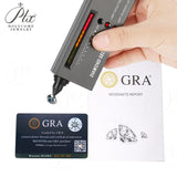 Plated Color Round Cut Gemstones 0.1ct–10ct Moissanite Grey Champagne Golden Yellow Garnet Jewelry Making Rings Gifts with GRA