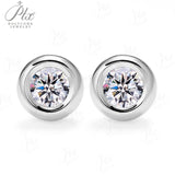 Moissanite Earrings 12 Colors 925 Silver 0.5CT Bubble Top quality Birth Stones New Bridal Jewelry classic Daily Wear Jewel Gift