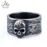 Men’s Punk Skull Rings Stainless Steel Multi-Style Hip-Hop Biker Fashion Jewelry Personality Rock Ring Party Charm Gift