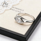 2ct Marquise Cut Moissanite Ring VVS1 S925 10K White Yellow Gold Slim Bridal Ring Unique Wedding Anniversary Gift for Women